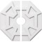 Ekena Millwork Logan Architectural Grde PVC Contemporary Ceiling Medallion, Two Piece, 16"OD x 3"ID x 5 1/2"C x 1"P CMP16LG2-03000 - alternate 1